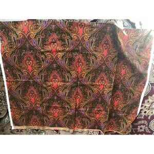 Vintage Paisley Fabric 35x42